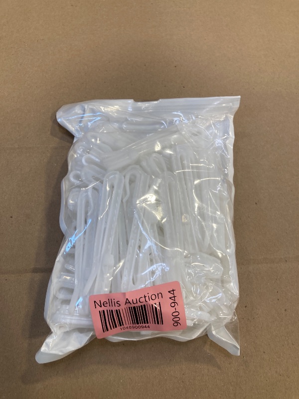 Photo 1 of 50pcs Plastic Curtain Hooks, Pinch Pleat Curtain Hooks, Drapery Hooks for Pleated Drapes, Adjustable Drapery Pins Curtain Pleat Hooks for Curtain