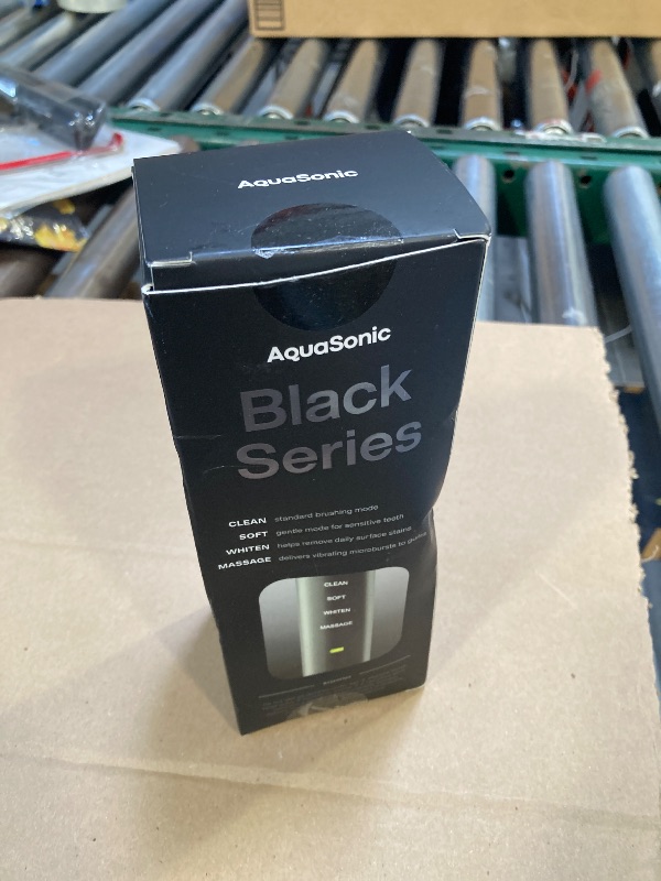 Photo 1 of Aquasonic Black Series Ultra Whitening Toothbrush – ADA Accepted Electric Toothbrush- 8 Brush Heads & Travel Case – 40,000 VPM Electric Motor & Wireless Charging - 4 Modes w Smart Timer