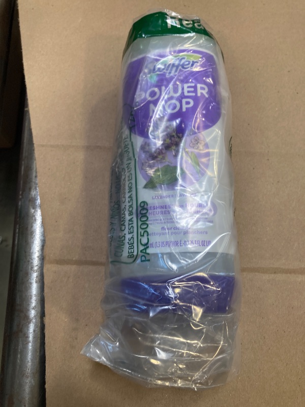 Photo 1 of Swiffer Power Mop Refill Solution, Floor Cleaner for Mopping Tile, Vinyl, Laminate, Wood in Home, Bathroom, Kitchen, All Purpose Multi-Surface Solution for Floor Cleaning, Lavender Scent, 50.6oz