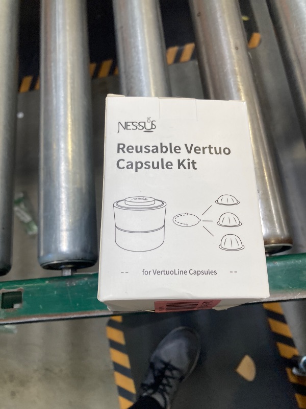 Photo 1 of Nessus Reusable Kit for Nespresso Pods Vertuo, Reuse Old Coffee Pods for Nespresso Vertuo: 100 Pcs Aluminum Foil Seal Lid, Holder, Brush, Refillable Vertuo Plus Next Capsule Machine