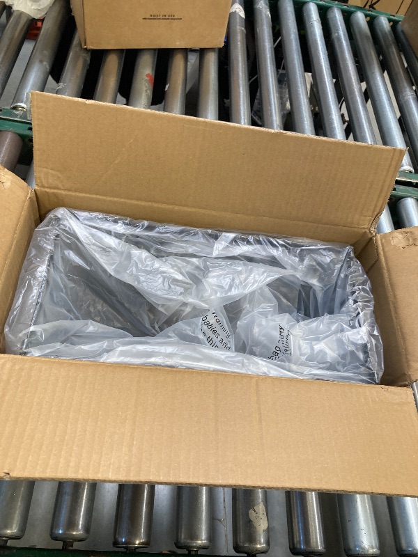 Photo 1 of Tafura Freezer Organizer Bins (14" Lx7 Wx6.1 H) - 4 Pack Stackable Freezer Baskets Sort Frozen Meats & Food - Deep Freezer Organizer Bins with Handles for Upright & Chest Freezer (Black)