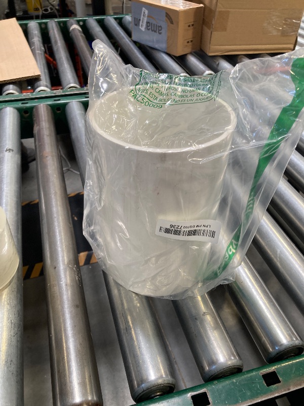 Photo 1 of MECCANIXITY 5.5 Inch PVC Rigid Tube Round Pipe Tubing Hardware Tubing 131.4mm ID 140mm OD 20cm/8" Length White High Impact for Water Pipe, Crafts