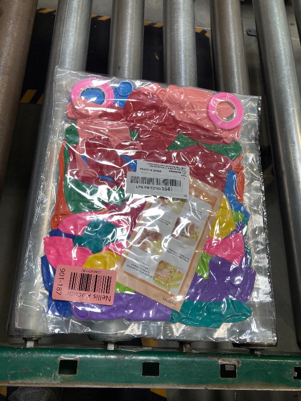 Photo 1 of Voircoloria 105pcs Colorful Balloons 12inch Rainbow Latex Balloons for Boys Girls Birthday Baby Shower Gender Reveal Wedding Decorations