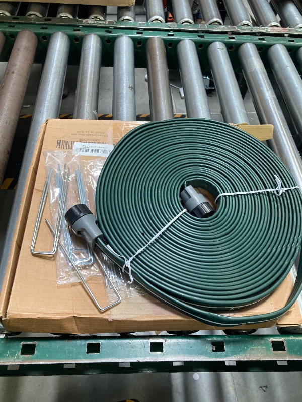 Photo 1 of DXront Sprinkler Soaker Hose 50ft for Garden Lawn, Watering Pipe with Holes, High-Efficiency Water-Saving Garden Irrigation System, Drip Hose Sprinkler