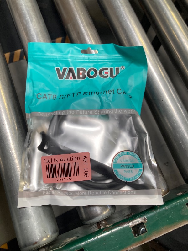 Photo 1 of Vabogu Cat 8 Ethernet Cable, 3ft Heavy Duty High Speed Internet Network Cable, 26AWG, 2000Mhz 40Gbps with Gold Plated RJ45 Connectors, Shielded for Indoor & Outdoor Use