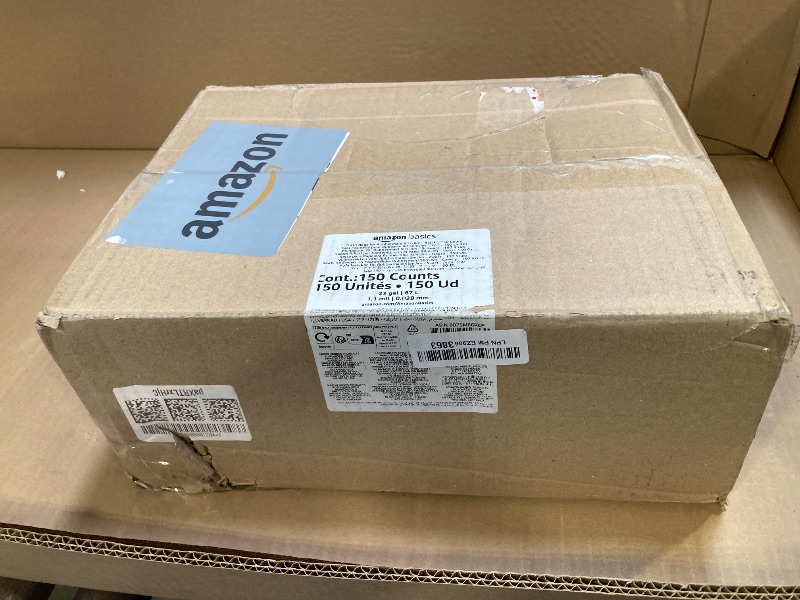 Photo 1 of AmazonCommercial 23G SlimJim Rubbermaid - 23 Gallon - 150 Count - 1.1 Mil - Black
