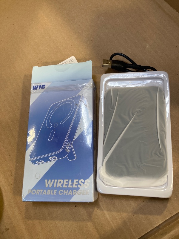Photo 1 of CHUSII for Magsafe Portable Charger, 12000mAh Wireless Magnetic Power Bank with Stand and PD 20W USB C Fast Charging, for Magsafe Battery Pack Compatible with iPhone 16/15/14/13/12 Pro/Pro Max Series