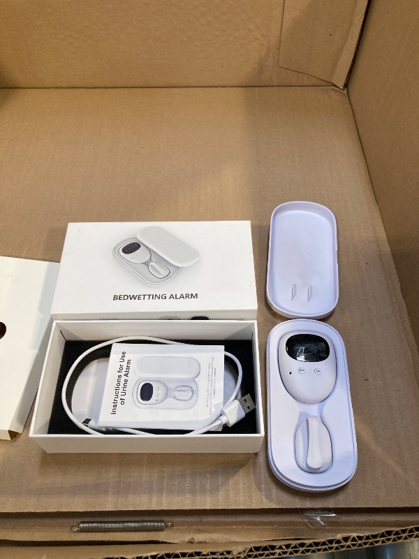 Photo 1 of TENQIU Wireless Bedwetting Alarm for Boys and Girls, USB Rechargeable, 3 Working Modes, Pee Alarm for Children?White