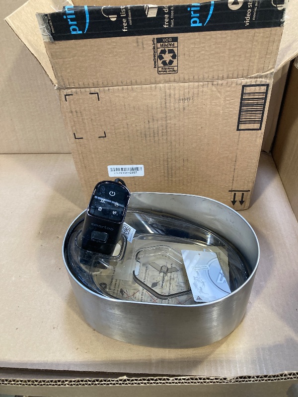 Photo 1 of Smartoo Wireless Cat Water Fountain Stainless Steel, 152oz/4.5L Cat Fountain Battery Operated, Cordless Pet Water Fountain for Cats & Dogs with Motion Sensor, Ultra Quiet Pump, Multi-Filtration