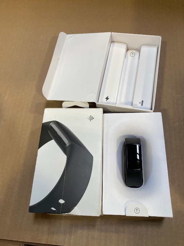 Photo 1 of Fitbit Charge 6 Fitness Tracker with Google apps, Heart Rate on Exercise Equipment, 6-Months Premium Membership Included, GPS, Health Tools and More, Obsidian/Black, One Size (S & L Bands Included)
