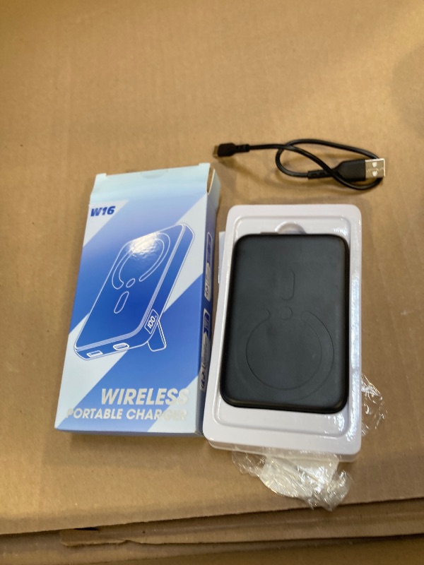 Photo 1 of CHUSII for Magsafe Portable Charger, 12000mAh Wireless Magnetic Power Bank with Stand and PD 20W USB C Fast Charging, for Magsafe Battery Pack Compatible with iPhone 16/15/14/13/12 Pro/Pro Max Series