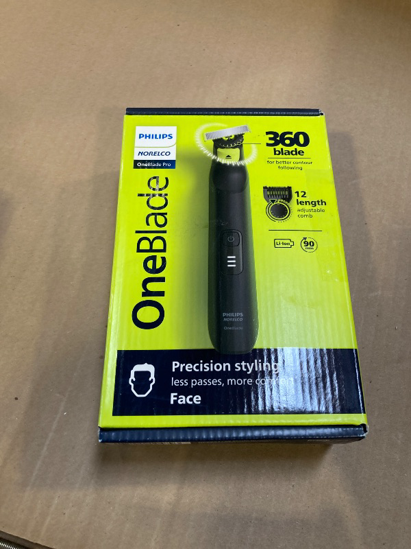 Photo 1 of Philips Norelco OneBlade 360 Pro Hybrid Electric Shaver & Trimmer, with 12-in-1 Comb, QP6531/70