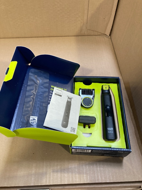 Photo 1 of Philips Norelco OneBlade 360 Pro Hybrid Electric Shaver & Trimmer, with 12-in-1 Comb, QP6531/70