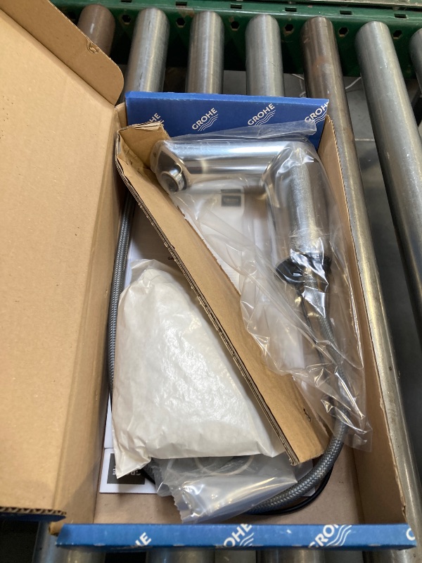 Photo 1 of GROHE 36468000 Bau Cosmopolitan E Touchless Electronic Faucet Less Mixing, Battery-Powered, DC, Starlight Chrome