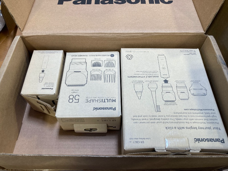 Photo 1 of Panasonic MultiShape Precision Trimming Kit, with Beard, Hair and Body Trimmer Attachment with Adjustable Trim Dial, Nose Hair Trimmer, Wet/Dry, Easy-Clean Customizable Grooming Kit - ER-Precision