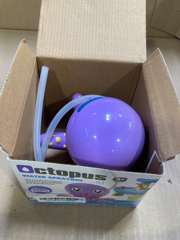 Photo 1 of Intoypad Water Table Pump, Octopus Battery Powered Water Pump for Water Table 3 Hours Non-Stop Fun Summer Outdoor Water Toys Outside Water Play Table Accessories for Toddlers Kids (Purple)