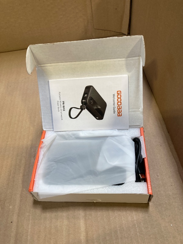 Photo 1 of GOODaaa Portable Charger Built-in 2 Cables, 10000mAh Bidirectional Fast Charging USB C Lanyard Cable, Wireless Charger for iWatch, Compatible with All Cell Phones, Tablets, Smartwatches,Earphones,etc