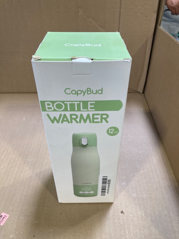 Photo 1 of CapyBud Portable Bottle Warmer for Travel, 3Min Fast Heating Bottle Warmer for Breastmilk & Water, 12 Oz Milk Warmer with Precise Temp Control and 9000mAh Long-Lasting Battery for Travel, Car, Outdoor