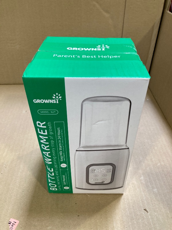 Photo 1 of Bottle Warmer, GROWNSY 8-in-1 Fast Baby Milk Warmer with Timer for Breastmilk or Formula, Accurate Temperature Control, with Defrost, Sterili-zing, Keep, Heat Baby Food Jars Function