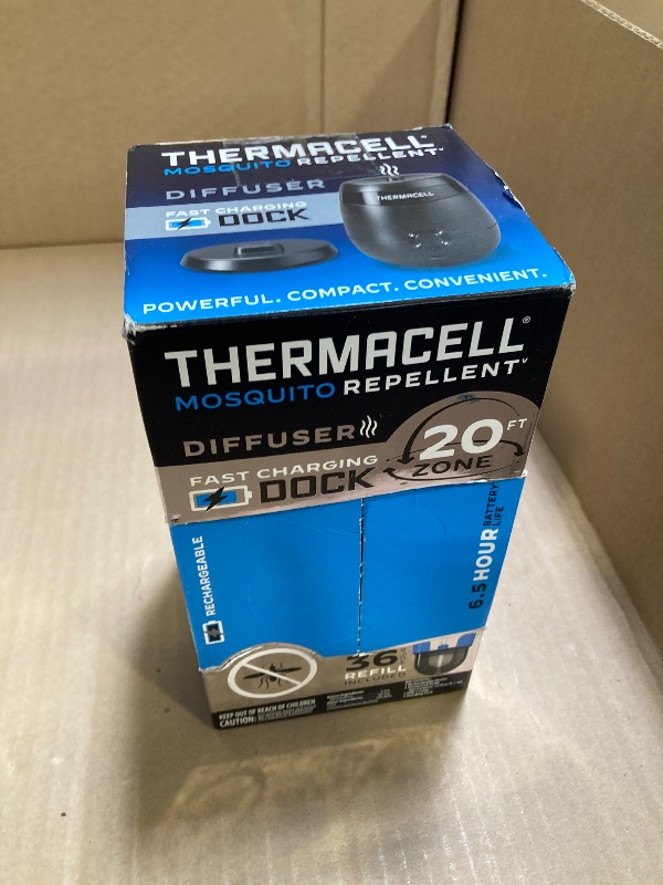 Photo 1 of Thermacell Mosquito Repellent E-Series Rechargeable Repeller; Patio Shield 20’ Mosquito Protection Zone; Includes 36-Hr Repellent Refill; No Flame or Scent; Bug Spray and Bug Zapper Alternative