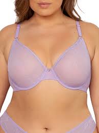 Photo 1 of Smart & Sexy Women's Sheer Mesh Demi Underwire Bra, 36D
