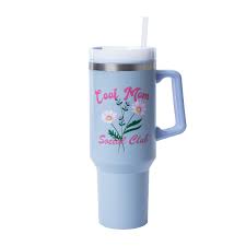 Photo 1 of SANDJEST 40oz Checkeredumbler with Handle and Straw - Insulated Stainless Steel Travel Coffee Mug for Women Girls, Gift for Birthday, Christmas