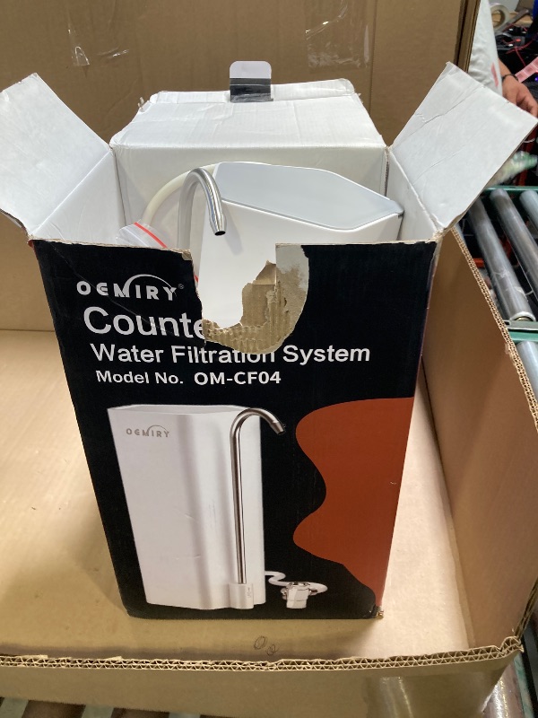 Photo 1 of OEMIRY Countertop Water Filter, 8000 Gallons Alkaline Water Filtration System, Reduces 99.99% Chlorine, Heavy Metals, Bad Odor, OM-CF04(1 Filter Included)