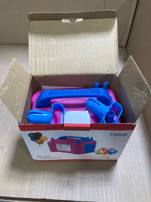 Photo 1 of Balloon Pump Electric, 110V 600W Balloon Blower Inflator Dual Nozzle Air Pump Balloons Inflator for Decoration, Party, Sport,Gifts:2 Balloon Tying Tools
