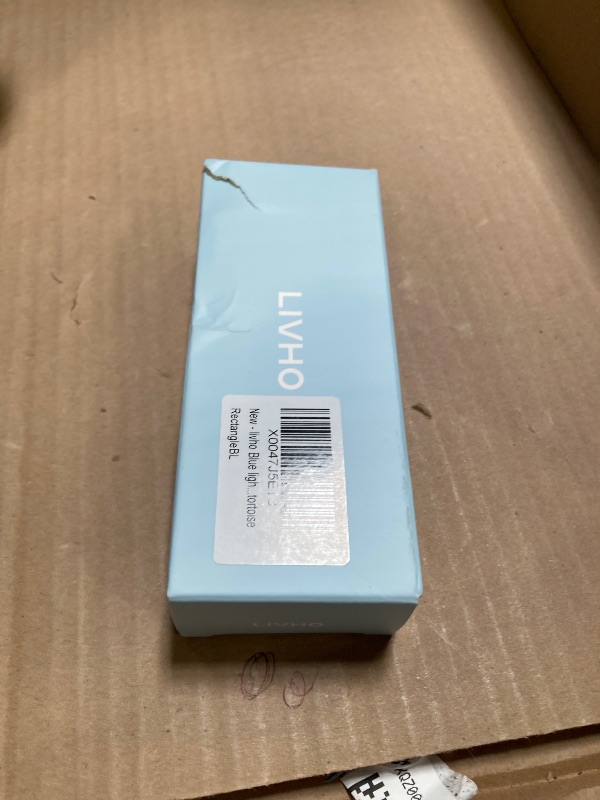 Photo 1 of livho Oversized up to 99% Blue Light Blocking Glasses for Woman - Rectangle Fashion Glasses for Computer, Chic Preppy Frame - Anti Eyestrain