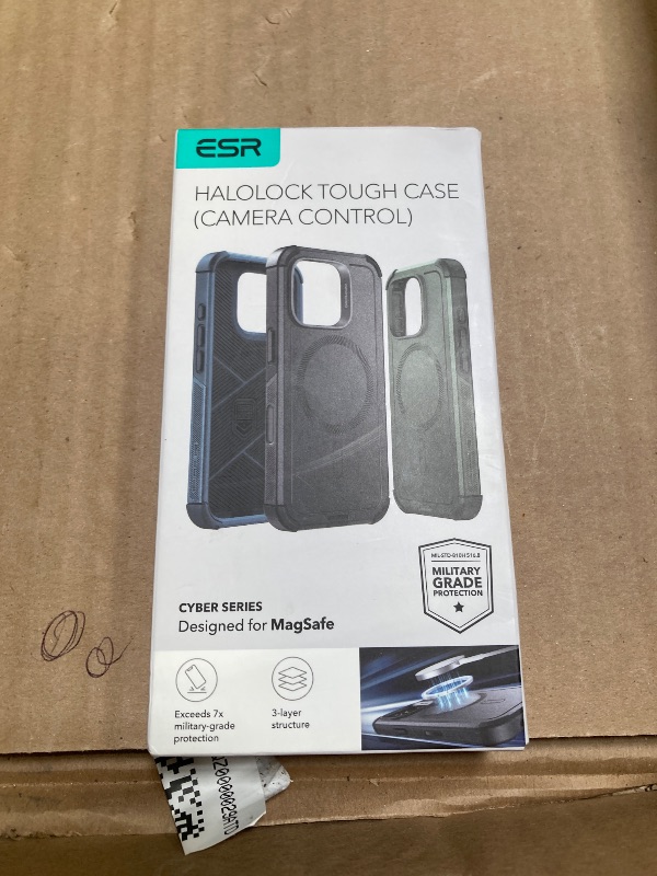 Photo 1 of ESR for iPhone 16 Pro Case, 23FT Military-Grade Drop Protection, Heavy Duty Magnetic Phone Case, Compatible with MagSafe Accessories, Cyber Series, Desert Titanium