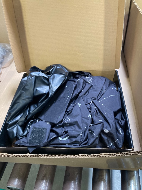 Photo 1 of Portable Blackout Curtains (60" x 80") - Travel Blackout Curtains for Baby Nursery w/Stars - Portable Blackout Shades w/UV & Thermal Protection - 20 Stick on Suctions & Velcro Blackout Window Cover