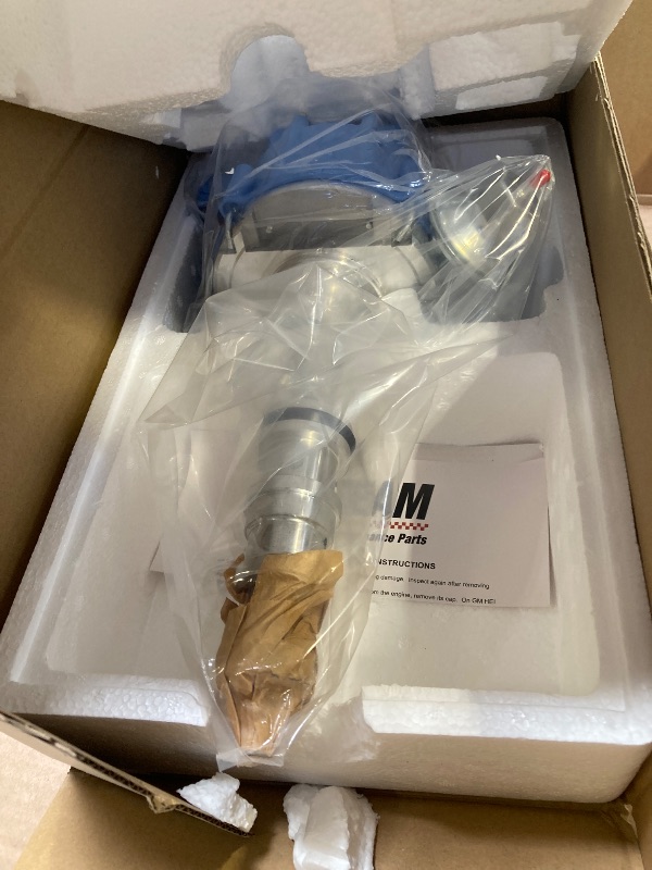 Photo 1 of A-Team Performance R2R Complete Distributor - Ready 2 Run for Chevy SBC BBC 283-454 Series - Automotive Replacement Ignition Parts Two-Wire Installation with Red Cap