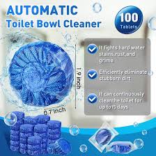 Photo 1 of Automatic Toilet Cleaner Tablets Toilet Bowl Long Lasting Bathroom Tank Tablets (Blue)
