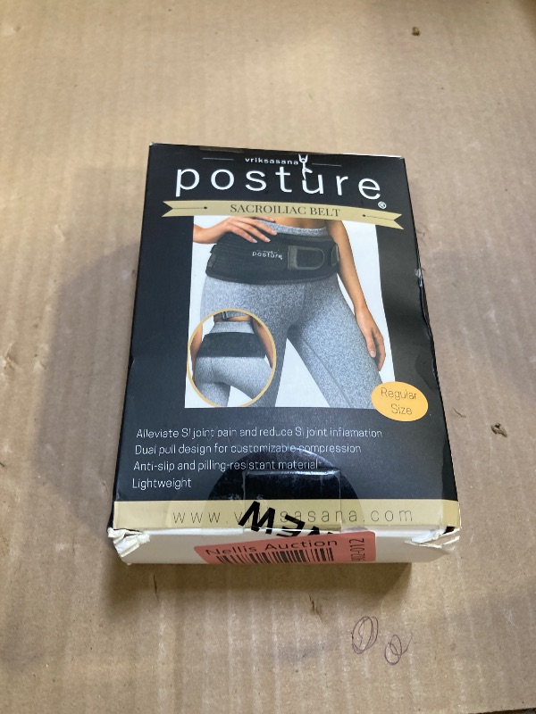 Photo 1 of Vriksasana Posture Sacroiliac Hip Belt for Women and Men That Alleviates Sciatic, Pelvic, Lower Back, Leg and Sacral Nerve Pain Caused by Si Joint Dysfunction| Trochanter Brace (Regular, Black)