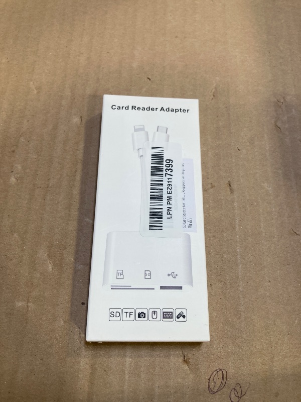 Photo 1 of SD Card Reader for iPhone, iPad, USB C and Lightning Dual Port SD Card Adapter, Memory Card Reader for Camera Adapter, Support SD, Micro SD, USB 3.0, No App Driver Required