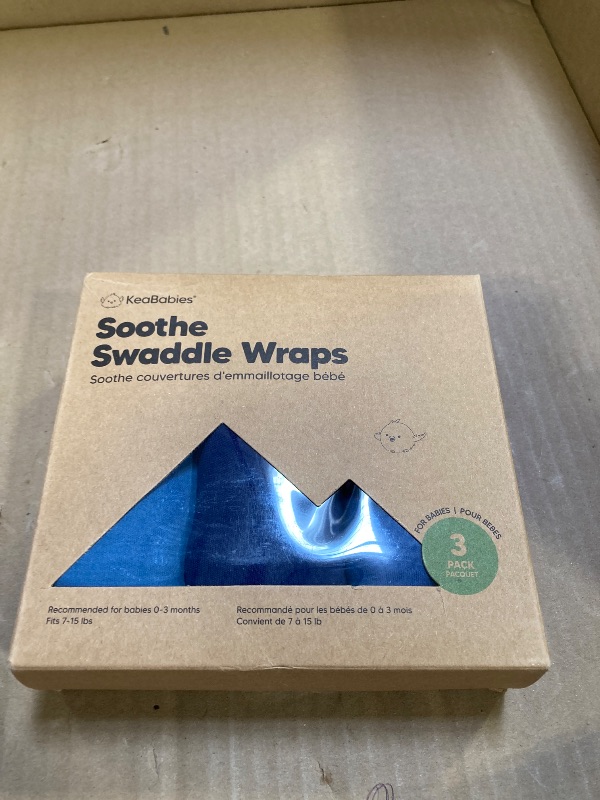 Photo 1 of 3-Pack Organic Baby Swaddle Sleep Sacks - Swaddles for Newborns, Infant 0-3 Months, Baby Girls, Boys, Soft & Snug Newborn Sleep Sack, Nursery Swaddling Blankets (Frost)