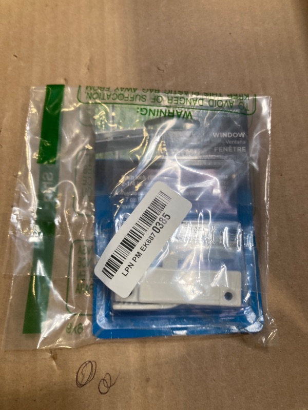 Photo 1 of Prime-Line F 2594 Sash Lock, 5/8 In. Latch Projection, Fits Vinyl and Aluminum Sliding Windows, Diecast Zinc, Painted White, (Single Pack)