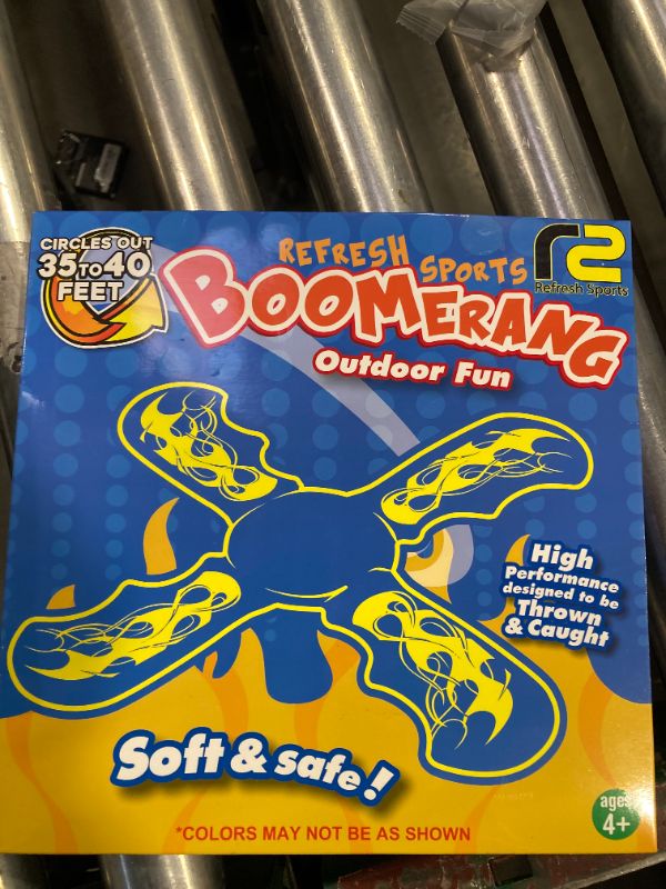 Photo 1 of Boomerang for Kids - It Really Does Fly Back - Fun & Easy to Use Toy Gifts for Boys & Girls - Soft Foam Design Allows for Safe Play Perfect Beginner Toy Gift Idea & Kids Boy Birthday Party Activity