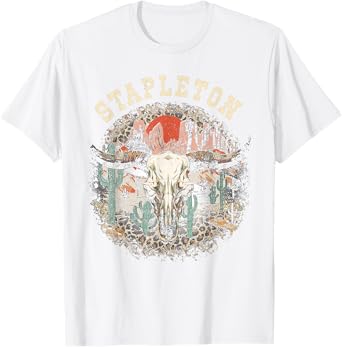 Photo 1 of Vintage Stapleton Cactus Western Deserts Funny Cow & Leopard T-Shirt 2x