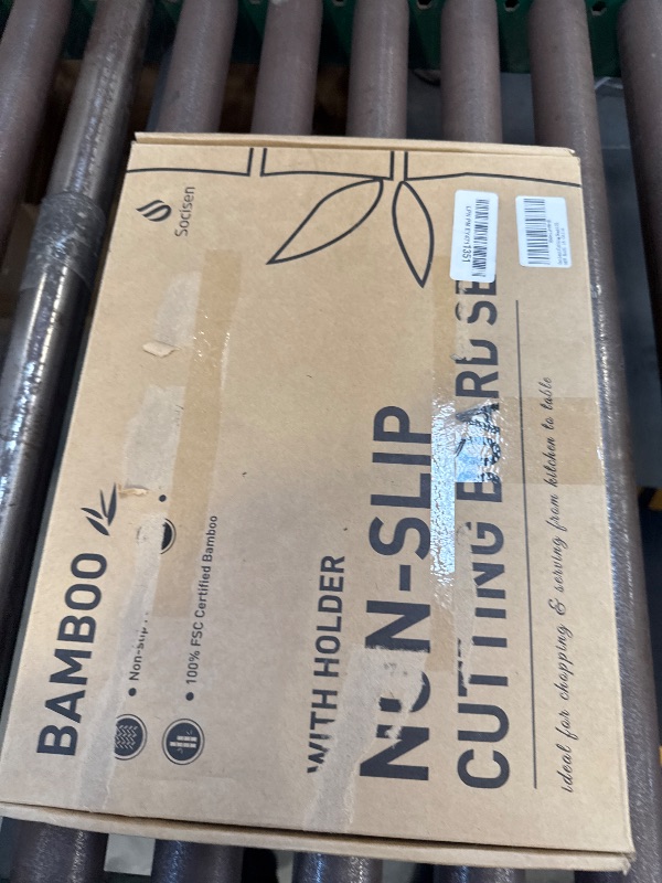 Photo 1 of 3 Packs Bamboo Cutting Board Set with Non Slip Feet Holder and Over Sink Nice Solid Thick Wood Juice Groove Chopping Board Extra Large Big Small Best Hardwood Kitchen Organic Vegetable Meat BBQ Kit