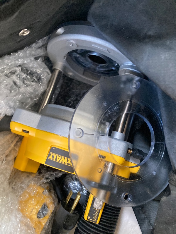 Photo 1 of DEWALT Router, Fixed and Plunge Base Kit, Soft Start, 12-Amp, 24,000 RPM, Variable Speed Trigger, Corded (DW618PKB)