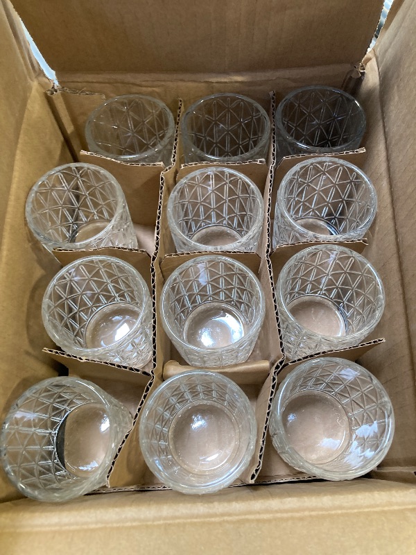 Photo 1 of 24pcs Clear Votive Candle Holders 2x2.5inch - Glass Candle Holder in Bulk for Table Wedding Centerpieces, Tea Lights Candle Holder for Wedding Party Holiday Decor (Clear,24)