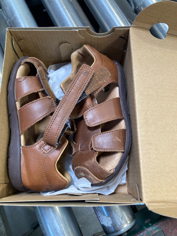 Photo 1 of Stride Rite Boy's SRT Archie Sandal, Brown, 10 Wide Toddler