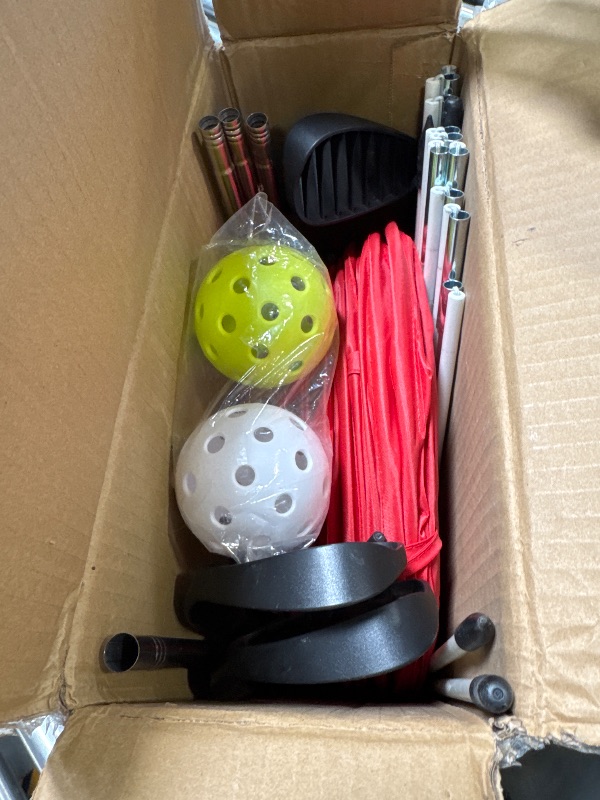 Photo 1 of SJEhome 6 Hole Backyard Game Golf Yard Practice, Outdoor Indoor Backyard Golf Game Gifts for Yard, Lawn, Park, Yard, Beach (6 Hole Golf Game)