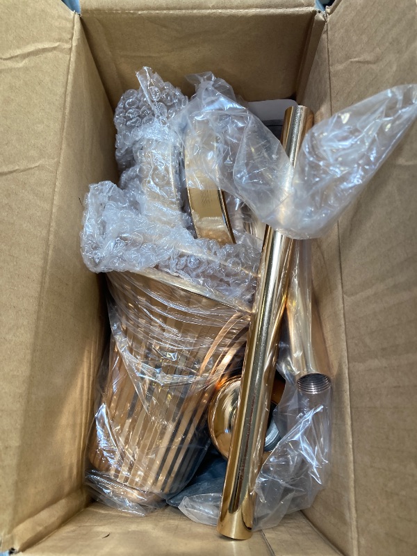 Photo 1 of 32.2" Height Versatile Gold Tall Vases for Centerpieces, Metal Trumpet Vases for Wedding Party Dinner Centerpiece, Road Lead for Anniversary Celebration Birthday, 2pcs