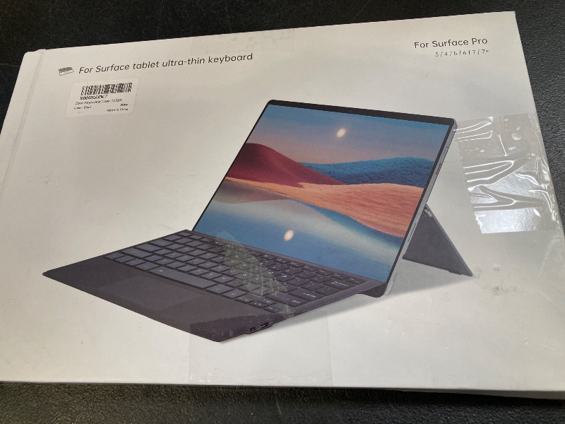 Photo 1 of Zoof Type Cover for Microsoft Surface Pro 7+ / Pro 7 / Pro 6 / Pro 5 / Pro 4 / Pro 3, 12.3 inch, Ultra-Slim Wireless Tablet Keyboard with Multi Touchpad Bluetooch (Black Without Backlit)