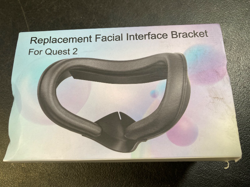 Photo 1 of Face Pad for Oculus Quest 2: Quest 2 Face Cover Replacement - Facial Interface Compatible with Meta Quest 2 - PU Leather Foam Sweat-Proof Anti - Leakage Nose Pad