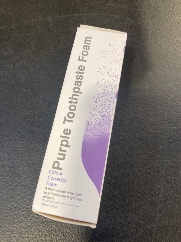 Photo 1 of ROMARZ Purple Toothpaste for Teeth Whitening,Purple Teeth Whitening Kit,Tooth Stain Removal Colour Corrector,1PC 1.49 Fl Oz
