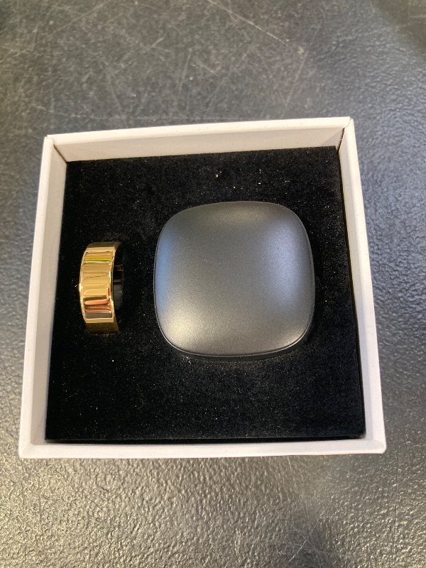 Photo 1 of Naughtbaby FitElf 3 Pro Smart Ring—Health & Fitness Tracker for Women & Men | Monitor Heart Rate, Sleep & Blood Pressure | IP68 Waterproof | 10-Day Battery | No Subscription Needed (Gold, 10)