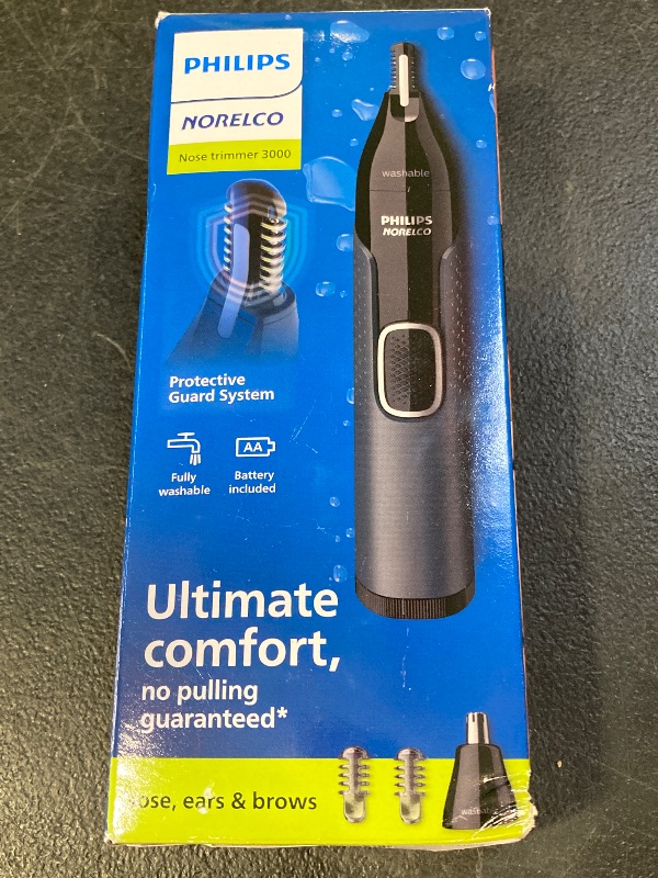Photo 1 of Philips Norelco Nose Trimmer 3000, for Nose, Ears Eyebrows, NT3600/62